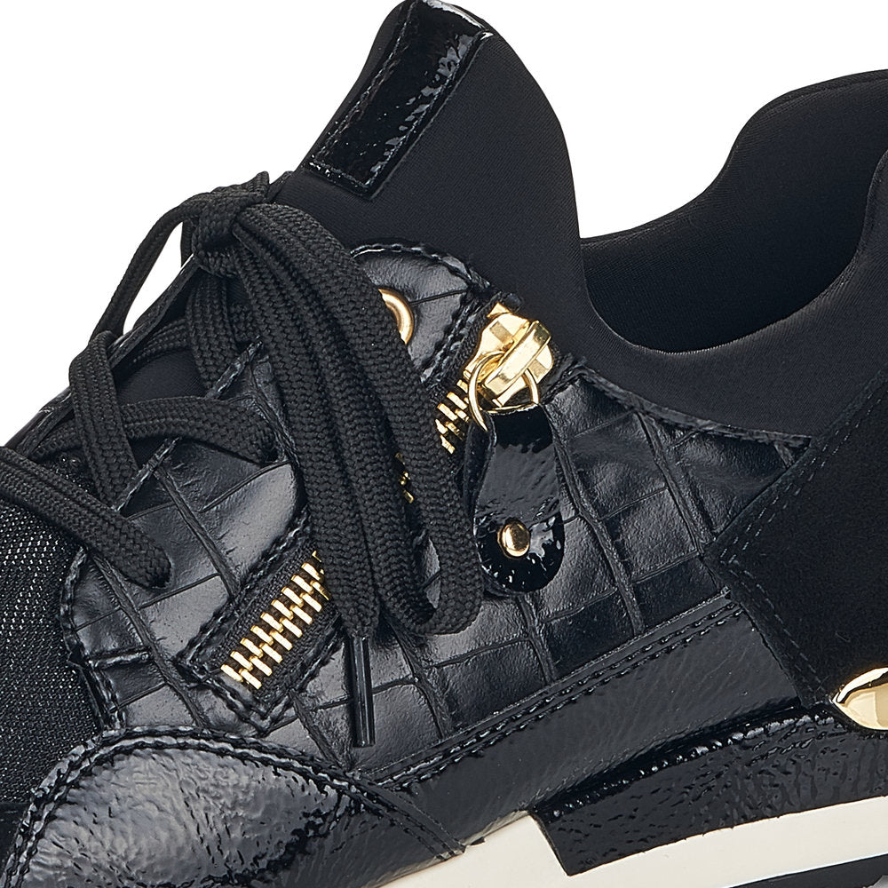 Remonte R2529 Trainers-Black/Gold