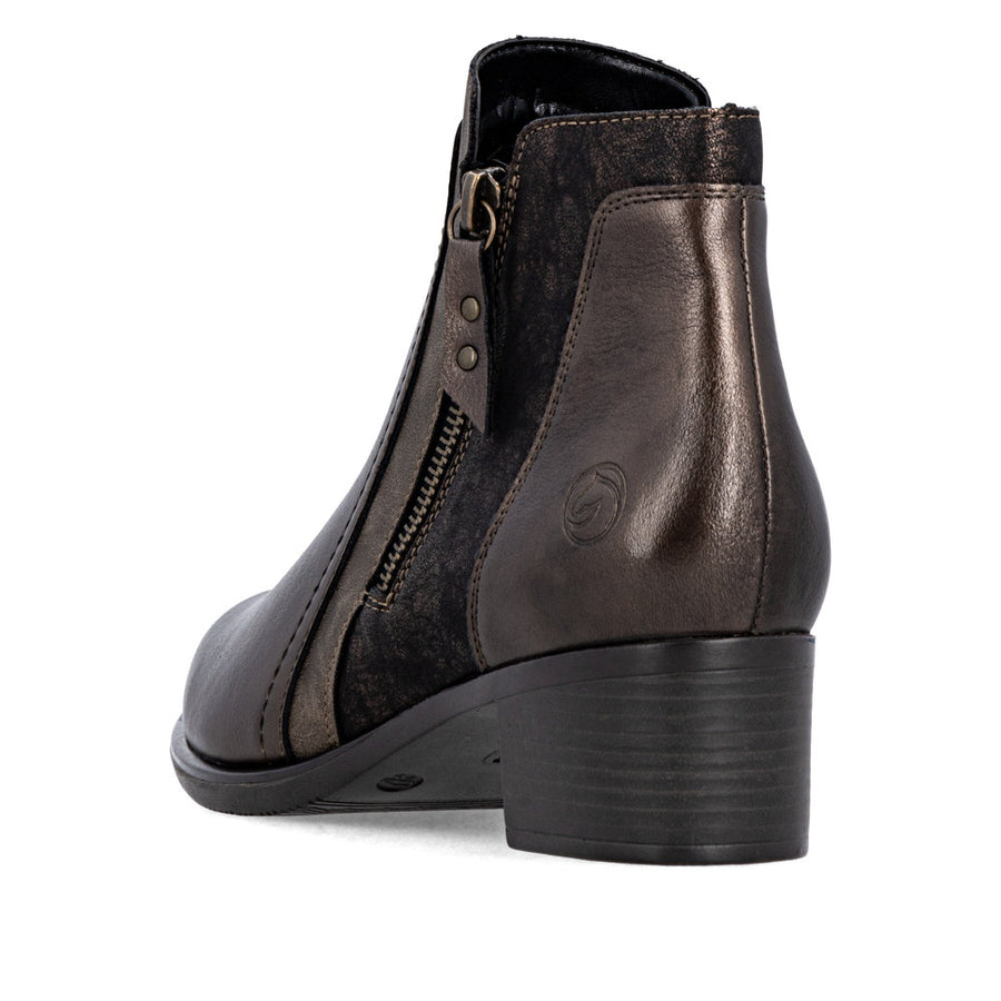 Remonte R5172-90 Ankle Boots-Mocca Metal