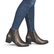 Remonte R5172-90 Ankle Boots-Mocca Metal