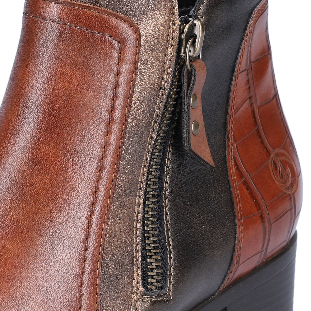 Remonte R5172 Ankle Boots-Chestnut