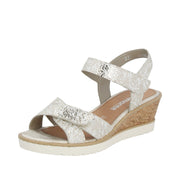 Remonte R6252 Sandals-White Gold