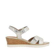 Remonte R6252 Sandals-White Gold