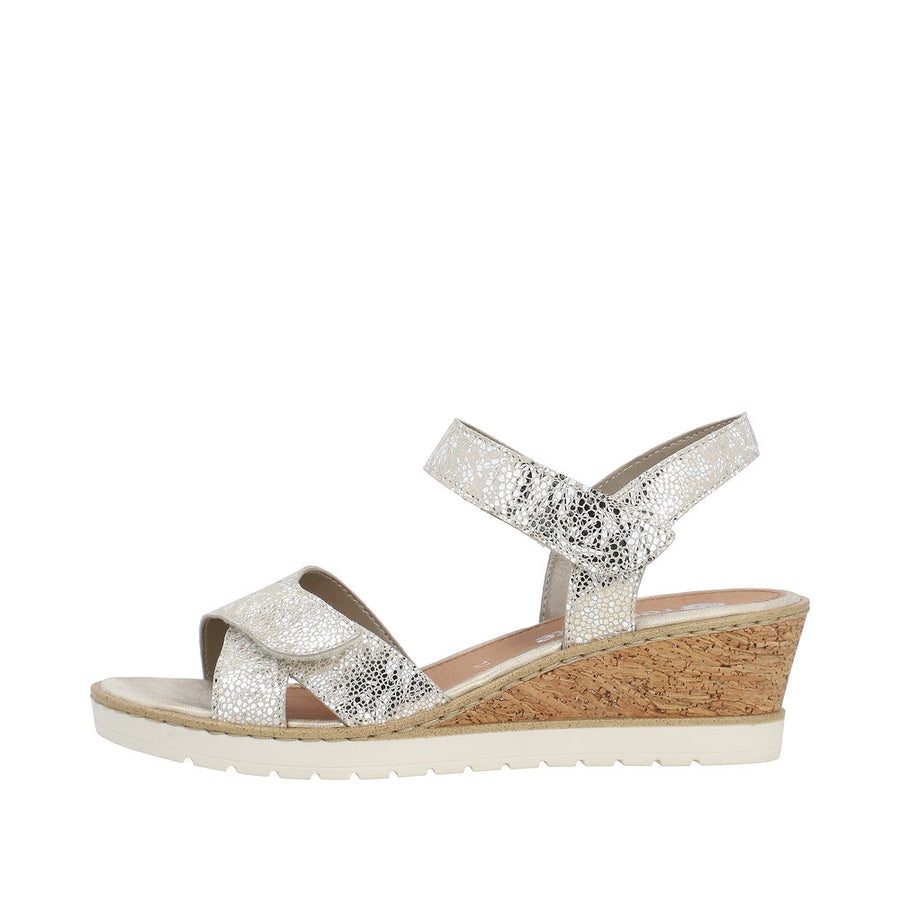 Remonte R6252 Sandals-White Gold