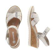 Remonte R6252 Sandals-White Gold