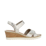 Remonte R6252 Sandals-White Gold