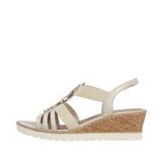 Remonte R6264 Sandals-Beige/Gold