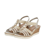 Remonte R6264 Sandals-Beige/Gold