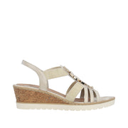 Remonte R6264 Sandals-Beige/Gold