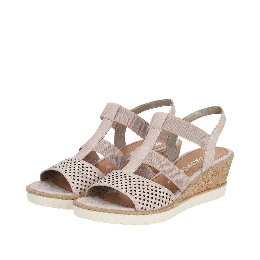 Remonte R6265 Sandals-Rose Gold