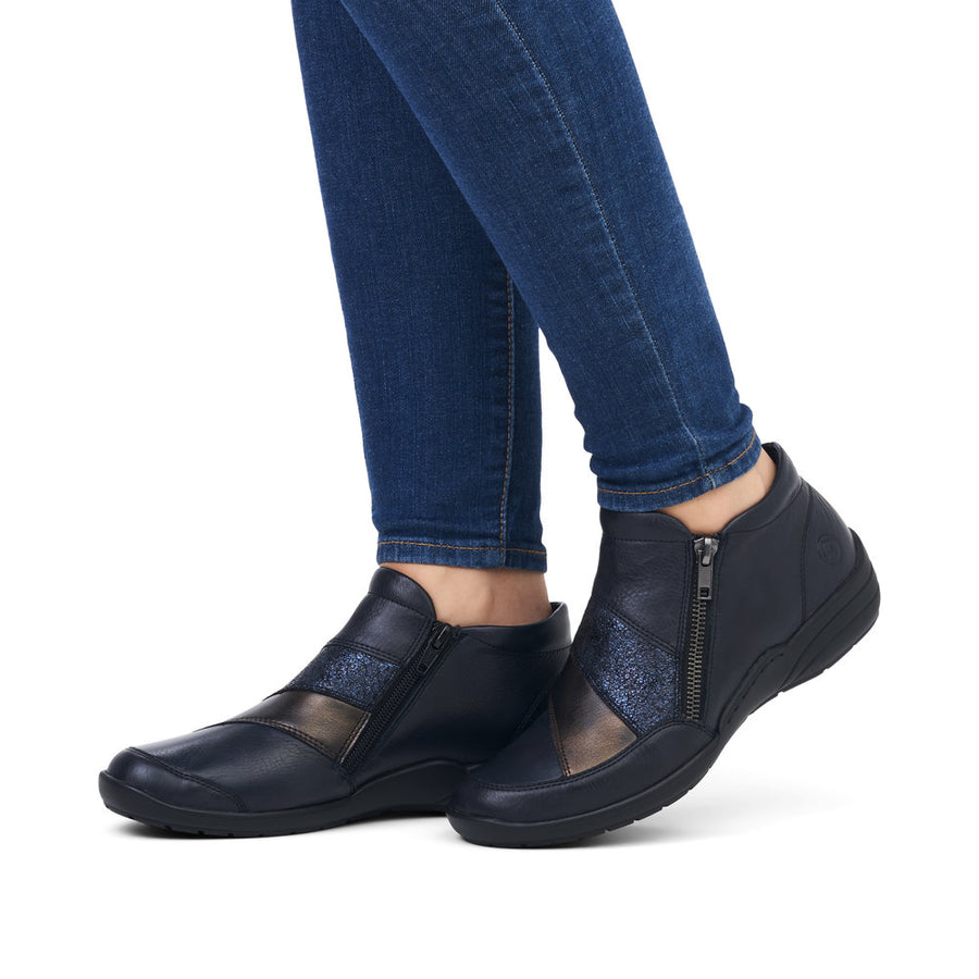 Remonte R7678 Ankle Boots-Navy