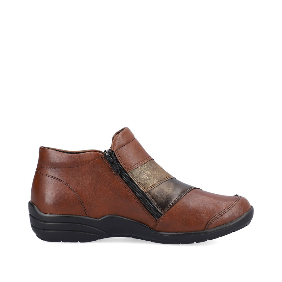 Remonte R7678 Ankle Boots-Chestnut