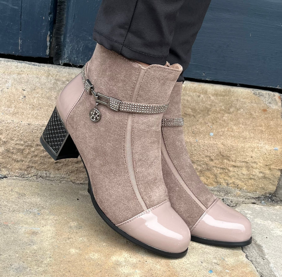 Redz F3922 Ankle Boots-Taupe