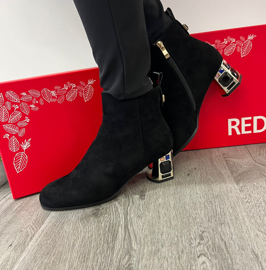 Redz F4116 Ankle Boots-Black