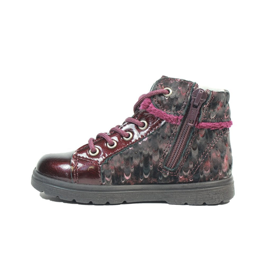 Ricosta Chillie Boots-Bordo Print