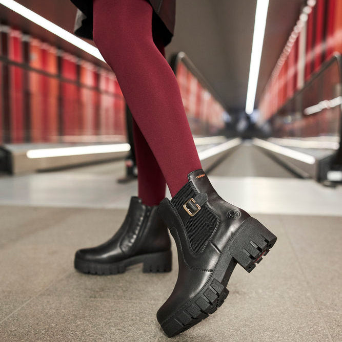 Rieker 74560-00 Ankle Boots-Black