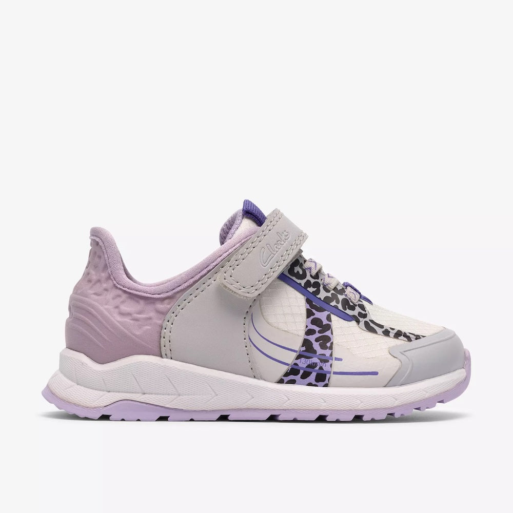 Clarks Selva Lane T Trainer-Lilac Comb F