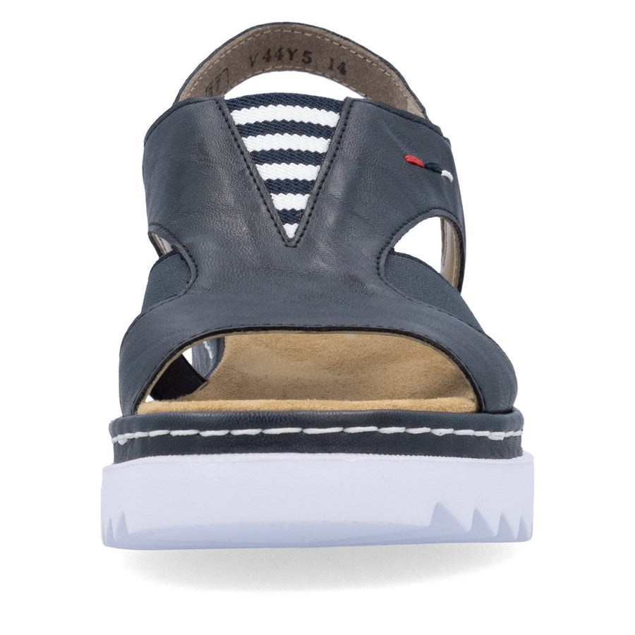 Rieker V44Y5 Ladies Sandals-Navy