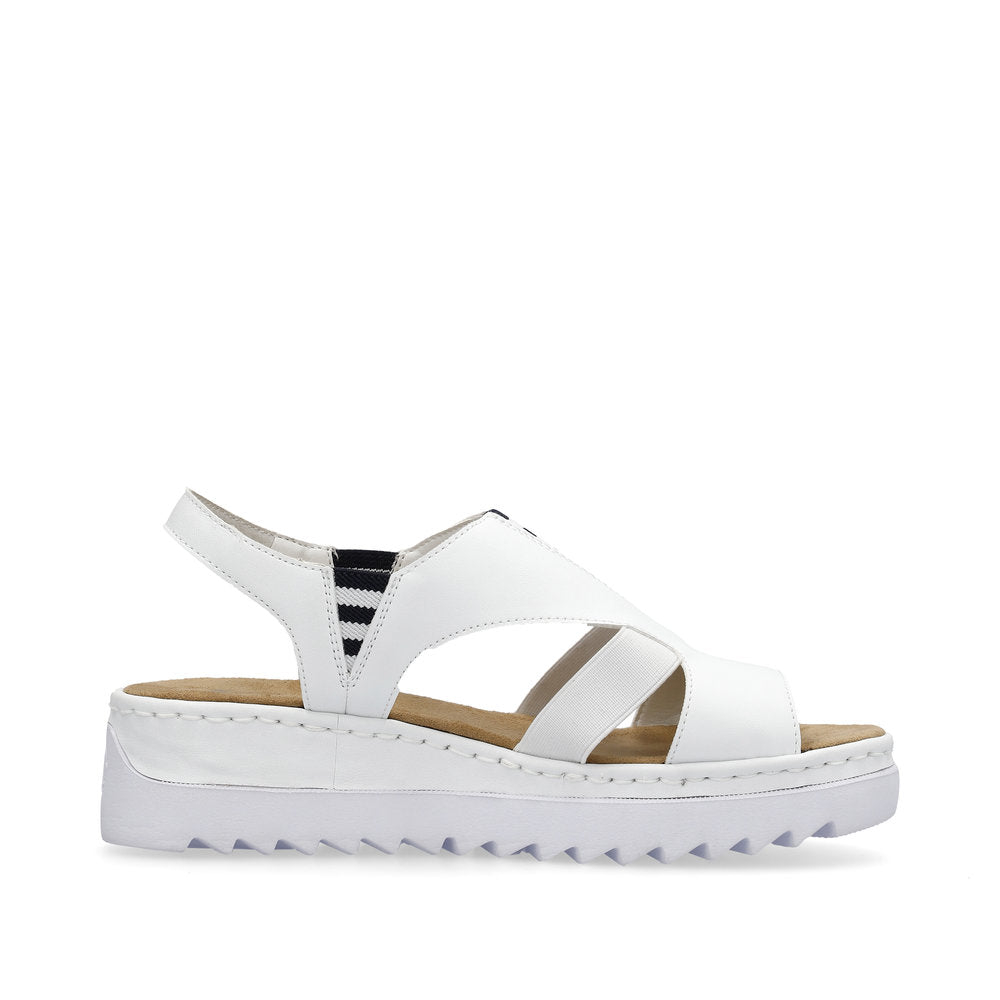 Rieker V44Y5 Ladies Sandals-White