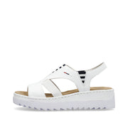 Rieker V44Y5 Ladies Sandals-White