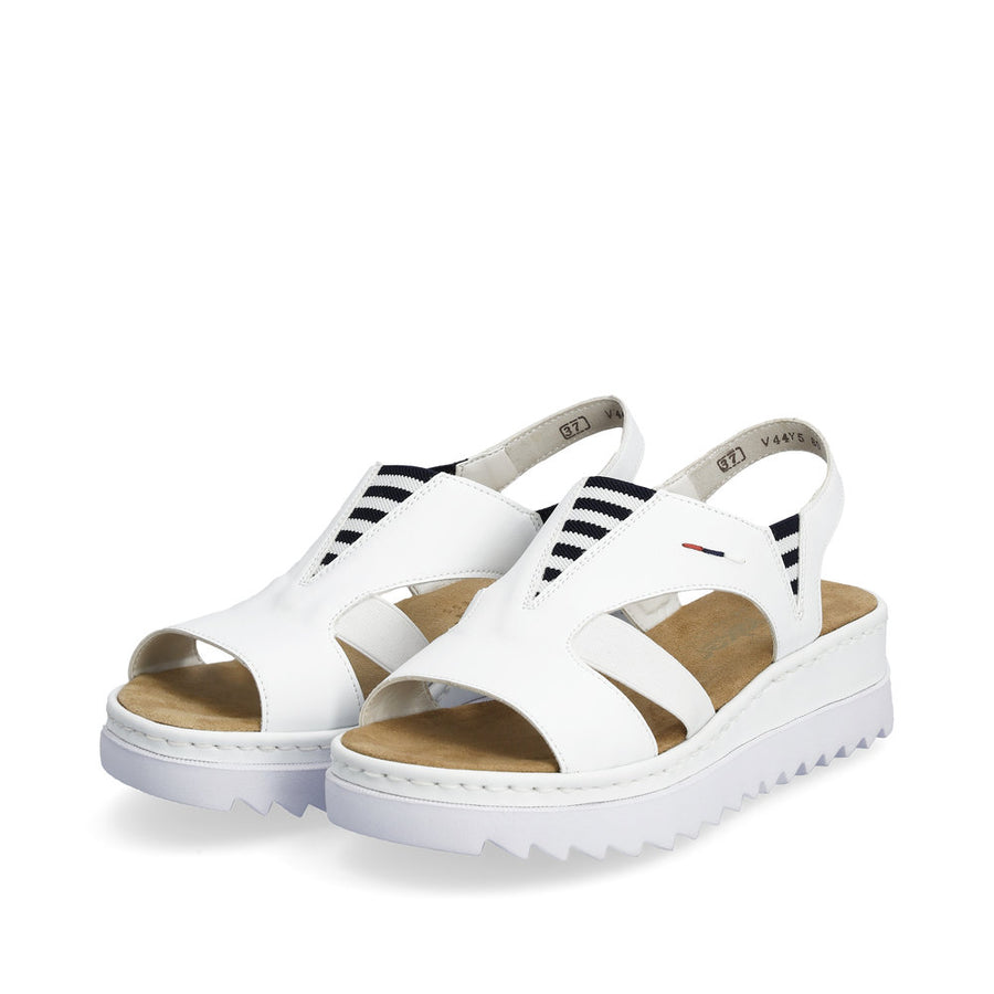 Rieker V44Y5 Ladies Sandals-White