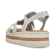 Rieker V4918-90 Ladies' Sandals-Silver