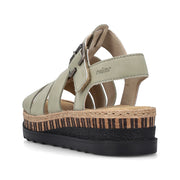 Rieker V7904-52 Ladies Sandals-Sage