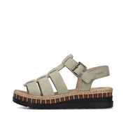 Rieker V7904-52 Ladies Sandals-Sage
