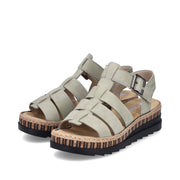 Rieker V7904-52 Ladies Sandals-Sage