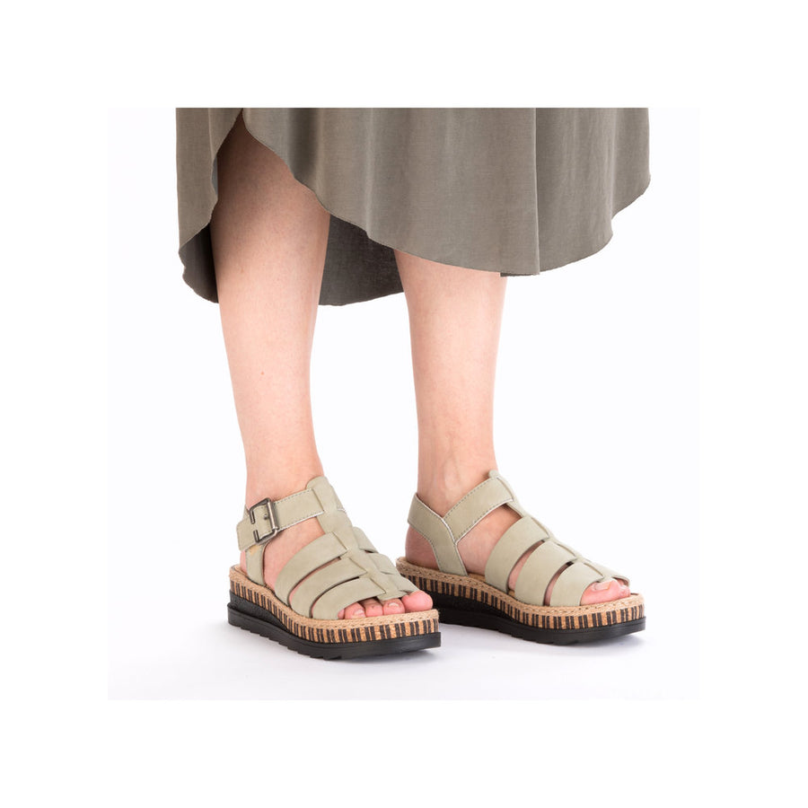 Rieker V7904-52 Ladies Sandals-Sage