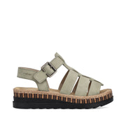 Rieker V7904-52 Ladies Sandals-Sage