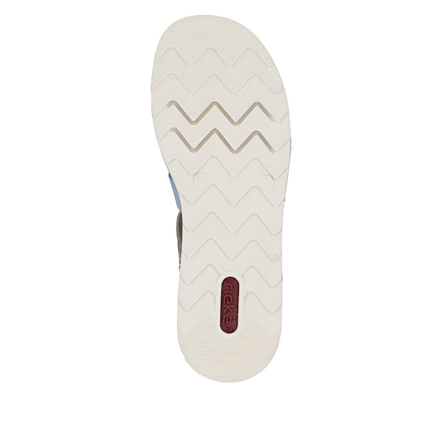 Rieker V7904-90 Ladies Sandals-Gold Multi