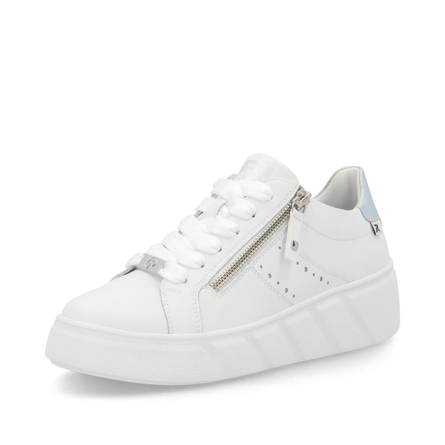 Rieker W2605-80 Ladies Sneaker-White Multi