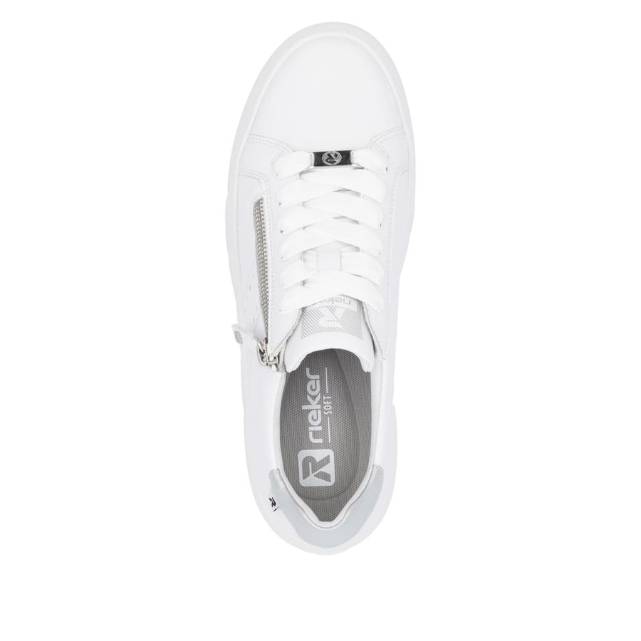 Rieker W2605-80 Ladies Sneaker-White Multi