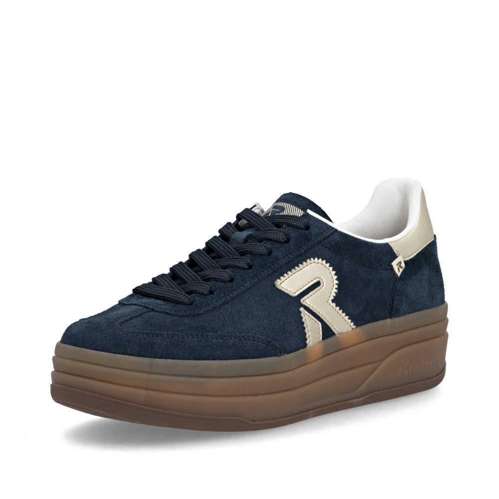 Rieker W3700-14 Sport-Navy Suede