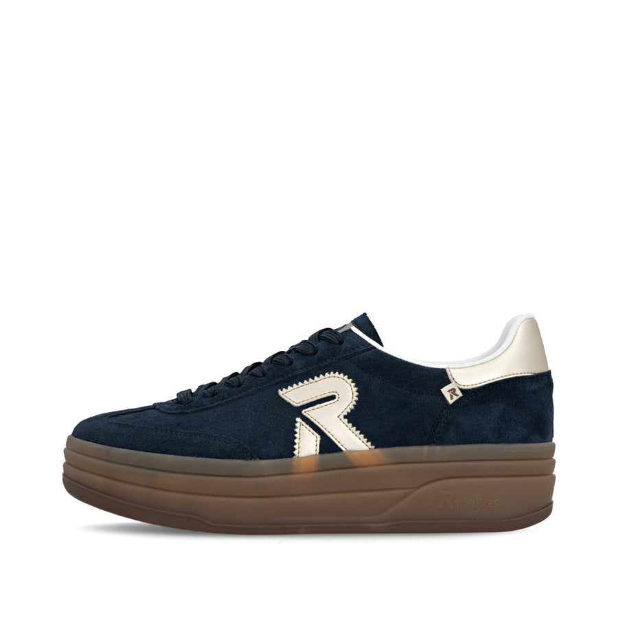 Rieker W3700-14 Sport-Navy Suede