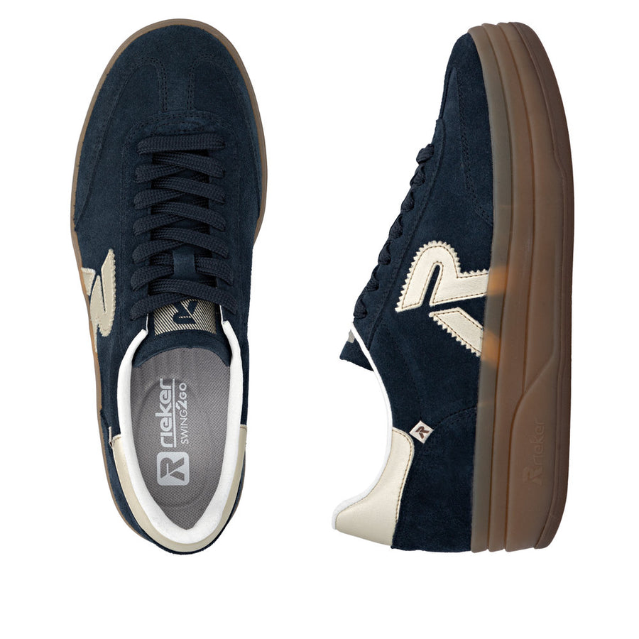 Rieker W3700-14 Sport-Navy Suede