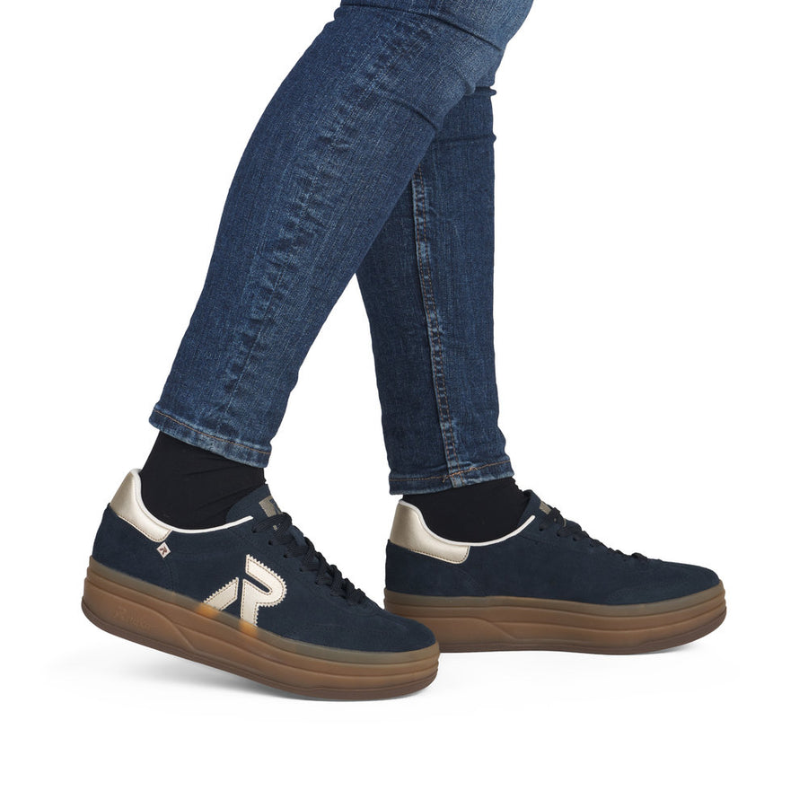 Rieker W3700-14 Sport-Navy Suede