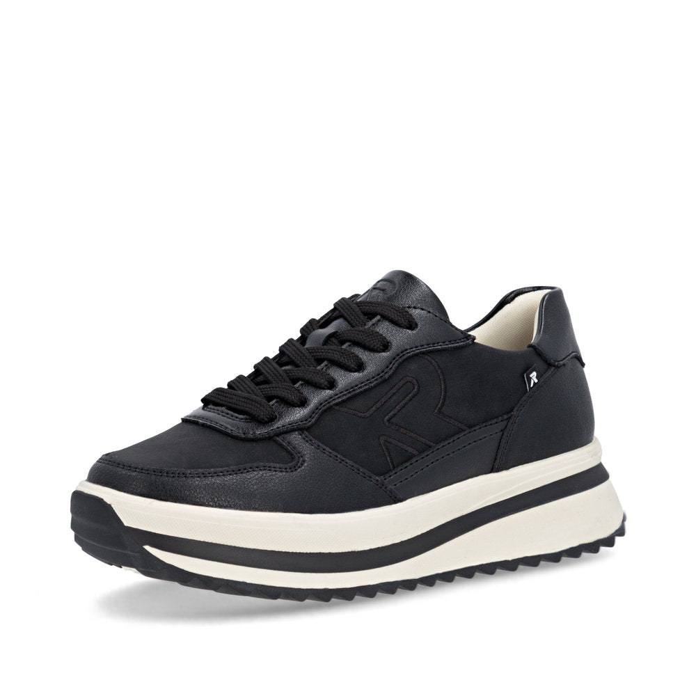 Rieker Evolution W3800 Ladies Trainer-BLACK