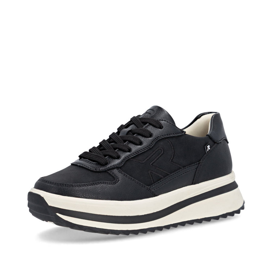 Rieker Evolution W3800 Ladies Trainer-BLACK