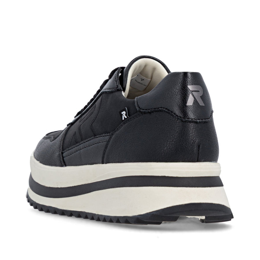 Rieker Evolution W3800 Ladies Trainer-BLACK