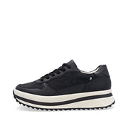 Rieker Evolution W3800 Ladies Trainer-BLACK