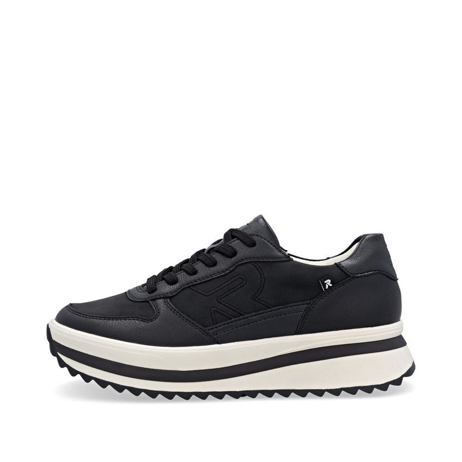 Rieker Evolution W3800 Ladies Trainer-BLACK