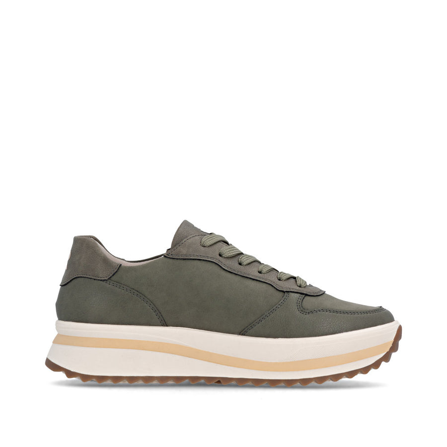 Rieker Evolution W3800 Ladies Trainer-OLIVE