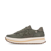 Rieker Evolution W3800 Ladies Trainer-OLIVE