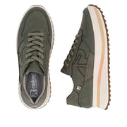 Rieker Evolution W3800 Ladies Trainer-OLIVE