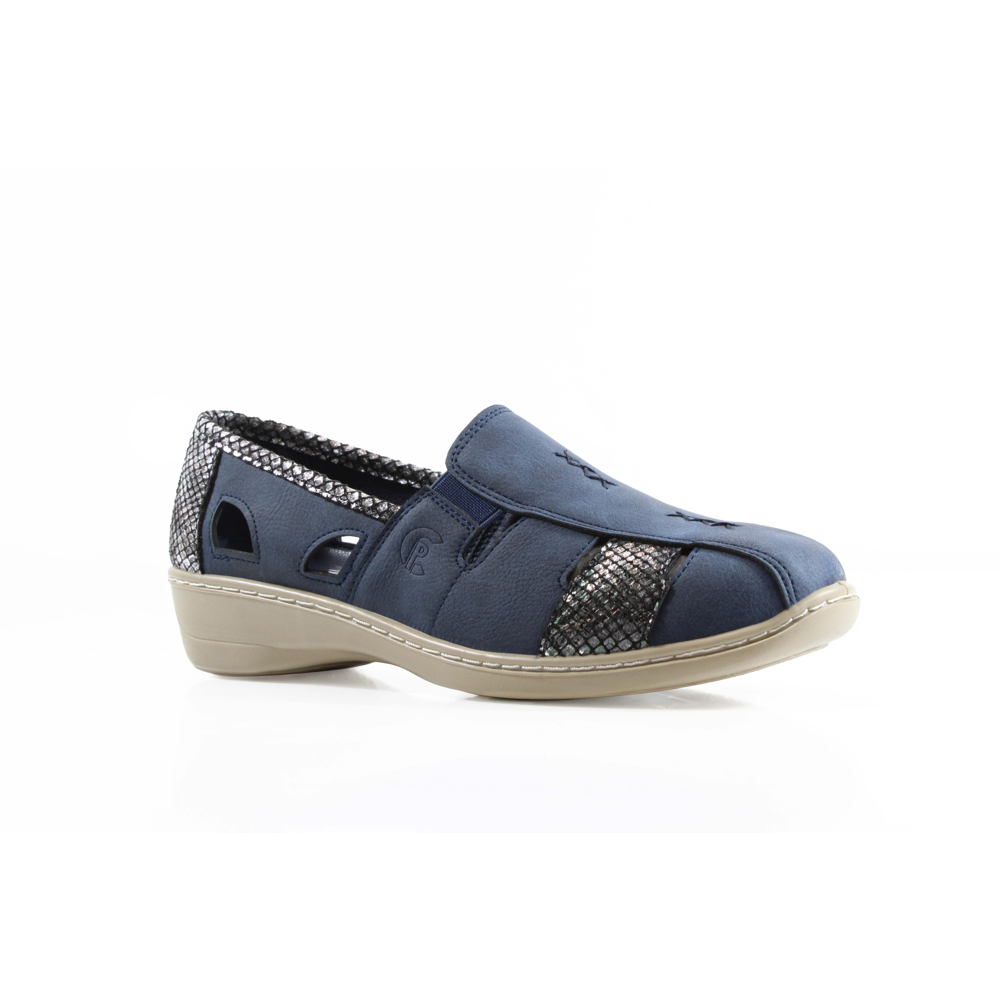 Comfort Ww1700 Ladies Shoe-Navy Multi