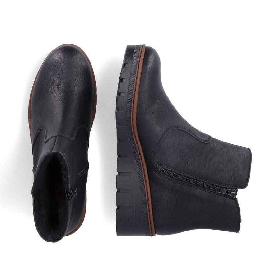 Rieker X9165-00 Ankle Boots-Black