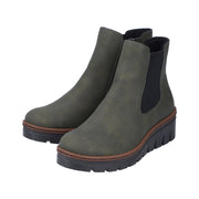 Rieker X9172 Ankle Boot-Forest