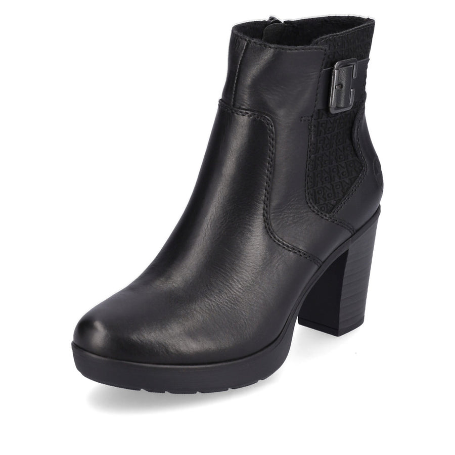 Rieker Y2252 Ankle Boots-Black