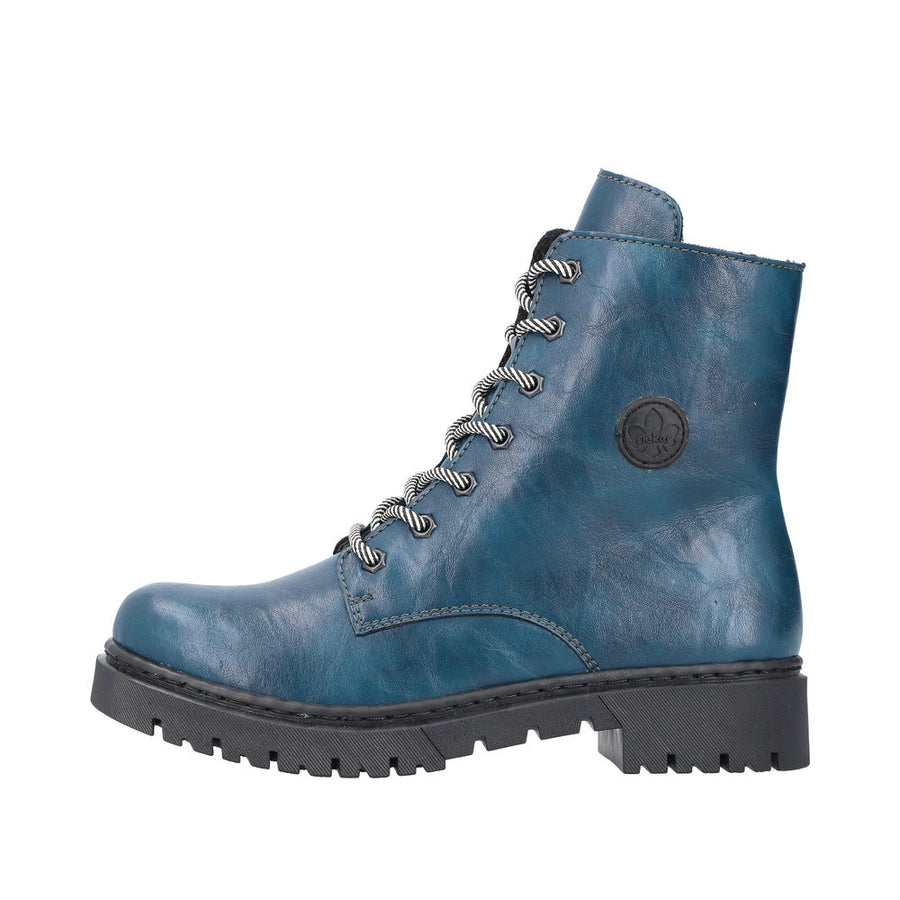 Rieker Y2440 Ankle Boot-Petrol Blue